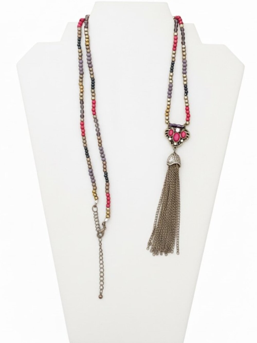 Beaded Tassel Necklace - Picture 4 of 4